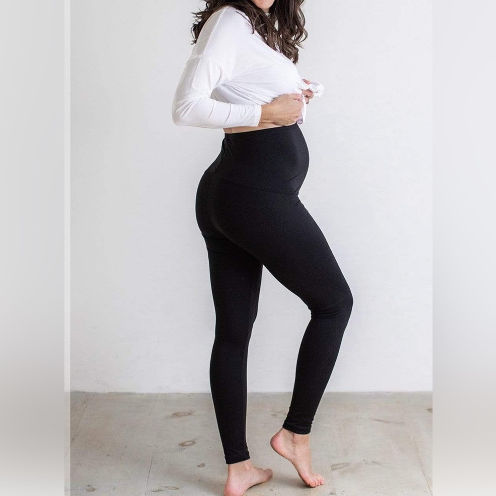Tupelo Honey Maternity Black Leggings Size XL